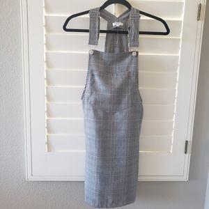 New overall plaid dress